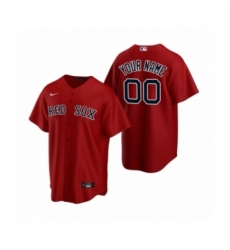 Boston Red Sox Custom Nike Red Replica Alternate Jersey