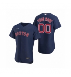 Men's Boston Red Sox Custom Nike Navy Authentic 2020 Alternate Jersey