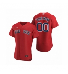 Men's Boston Red Sox Custom Nike Red Authentic 2020 Alternate Jersey
