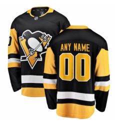 Men's Pittsburgh Penguins Fanatics Branded Black Home Breakaway Custom Jersey