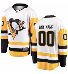 Men's Pittsburgh Penguins Fanatics Branded White Away Breakaway Custom Jersey