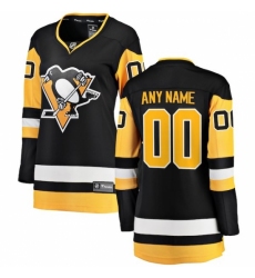 Women's Pittsburgh Penguins Fanatics Branded Black Home Breakaway Custom Jersey
