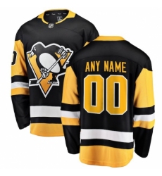 Youth Pittsburgh Penguins Fanatics Branded Black Home Breakaway Custom Jersey