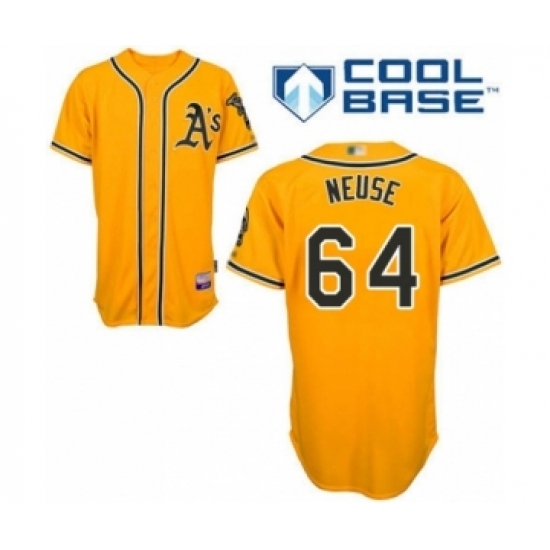 Youth Oakland Athletics #64 Sheldon Neuse Authentic Gold Alternate 2 Cool Base Baseball Player Jersey Youth Oakland Athletics #64 Sheldon Neuse Authentic Gold Alternate 2 Cool Base Baseball Player Jersey