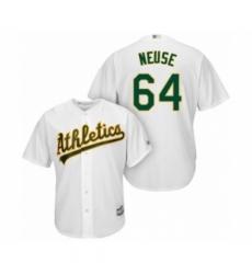 Youth Oakland Athletics #64 Sheldon Neuse Authentic White Home Cool Base Baseball Player Jersey Youth Oakland Athletics #64 Sheldon Neuse Authentic White Home Cool Base Baseball Player Jersey