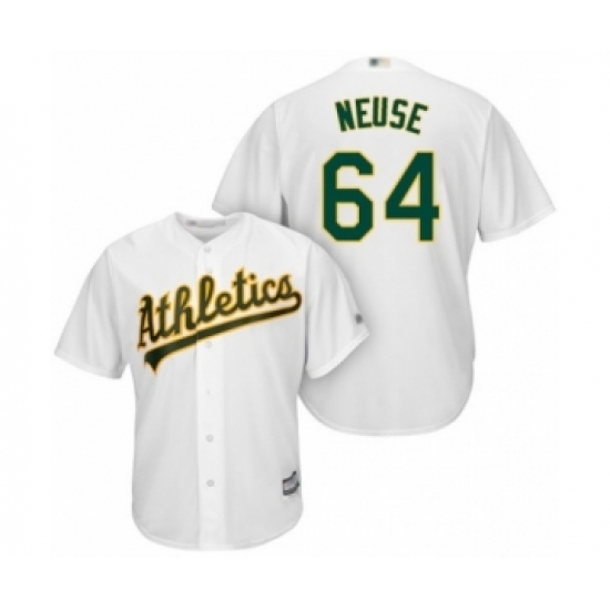 Youth Oakland Athletics #64 Sheldon Neuse Authentic White Home Cool Base Baseball Player Jersey Youth Oakland Athletics #64 Sheldon Neuse Authentic White Home Cool Base Baseball Player Jersey