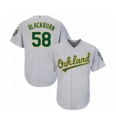 Youth Oakland Athletics #58 Paul Blackburn Authentic Grey Road Cool Base Baseball Player Jersey Youth Oakland Athletics #58 Paul Blackburn Authentic Grey Road Cool Base Baseball Player Jersey