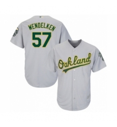 Youth Oakland Athletics #57 J.B. Wendelken Authentic Grey Road Cool Base Baseball Player Jersey Youth Oakland Athletics #57 J.B. Wendelken Authentic Grey Road Cool Base Baseball Player Jersey
