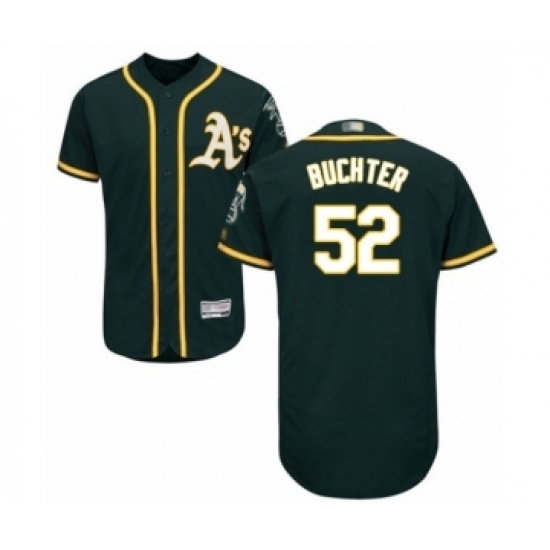 Men's Oakland Athletics #52 Ryan Buchter Green Alternate Flex Base Authentic Collection Baseball Player Jersey Men's Oakland Athletics #52 Ryan Buchter Green Alternate Flex Base Authentic Collection Baseball Player Jersey