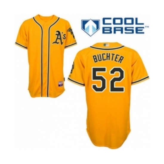 Youth Oakland Athletics #52 Ryan Buchter Authentic Gold Alternate 2 Cool Base Baseball Player Jersey Youth Oakland Athletics #52 Ryan Buchter Authentic Gold Alternate 2 Cool Base Baseball Player Jersey