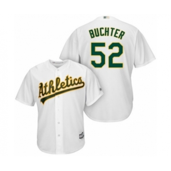 Youth Oakland Athletics #52 Ryan Buchter Authentic White Home Cool Base Baseball Player Jersey Youth Oakland Athletics #52 Ryan Buchter Authentic White Home Cool Base Baseball Player Jersey