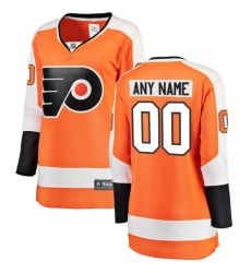 Women's Philadelphia Flyers Fanatics Branded Orange Home Breakaway Custom Jersey