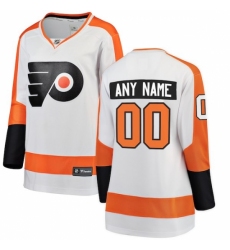 Women's Philadelphia Flyers Fanatics Branded White Away Breakaway Custom Jersey