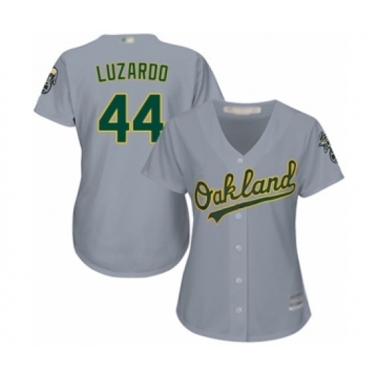 Women's Oakland Athletics #44 Jesus Luzardo Authentic Grey Road Cool Base Baseball Player Jersey Women's Oakland Athletics #44 Jesus Luzardo Authentic Grey Road Cool Base Baseball Player Jersey