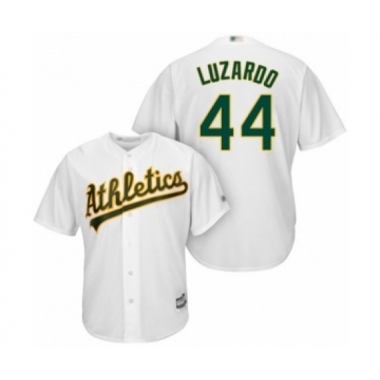 Youth Oakland Athletics #44 Jesus Luzardo Authentic White Home Cool Base Baseball Player Jersey Youth Oakland Athletics #44 Jesus Luzardo Authentic White Home Cool Base Baseball Player Jersey