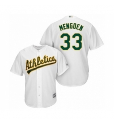 Youth Oakland Athletics #33 Daniel Mengden Authentic White Home Cool Base Baseball Player Jersey Youth Oakland Athletics #33 Daniel Mengden Authentic White Home Cool Base Baseball Player Jersey