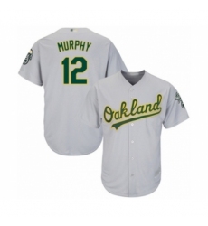Youth Oakland Athletics #12 Sean Murphy Authentic Grey Road Cool Base Baseball Player Jersey Youth Oakland Athletics #12 Sean Murphy Authentic Grey Road Cool Base Baseball Player Jersey