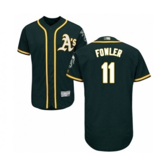 Men's Oakland Athletics #11 Dustin Fowler Green Alternate Flex Base Authentic Collection Baseball Player Jersey Men's Oakland Athletics #11 Dustin Fowler Green Alternate Flex Base Authentic Collection Baseball Player Jersey