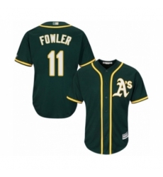 Youth Oakland Athletics #11 Dustin Fowler Authentic Green Alternate 1 Cool Base Baseball Player Jersey Youth Oakland Athletics #11 Dustin Fowler Authentic Green Alternate 1 Cool Base Baseball Player Jersey