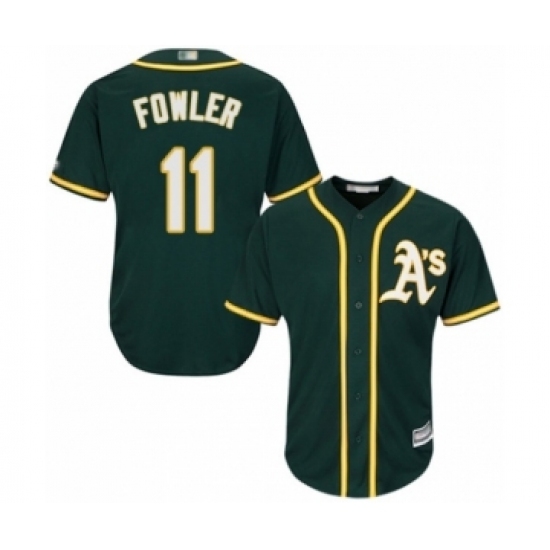 Youth Oakland Athletics #11 Dustin Fowler Authentic Green Alternate 1 Cool Base Baseball Player Jersey Youth Oakland Athletics #11 Dustin Fowler Authentic Green Alternate 1 Cool Base Baseball Player Jersey