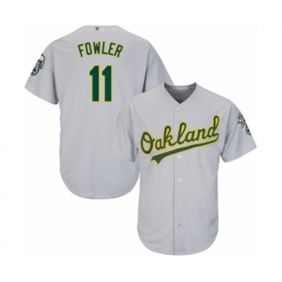 Youth Oakland Athletics #11 Dustin Fowler Authentic Grey Road Cool Base Baseball Player Jersey Youth Oakland Athletics #11 Dustin Fowler Authentic Grey Road Cool Base Baseball Player Jersey