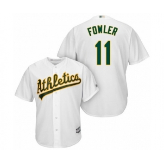 Youth Oakland Athletics #11 Dustin Fowler Authentic White Home Cool Base Baseball Player Jersey Youth Oakland Athletics #11 Dustin Fowler Authentic White Home Cool Base Baseball Player Jersey
