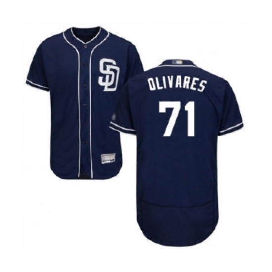 Men's San Diego Padres #71 Edward Olivares Navy Blue Alternate Flex Base Authentic Collection Baseball Player Jersey Men's San Diego Padres #71 Edward Olivares Navy Blue Alternate Flex Base Authentic Collection Baseball Player Jersey