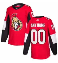 Men's Ottawa Senators adidas Red Authentic Custom Jersey