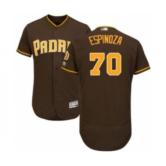 Men's San Diego Padres #70 Anderson Espinoza Brown Alternate Flex Base Authentic Collection Baseball Player Jersey Men's San Diego Padres #70 Anderson Espinoza Brown Alternate Flex Base Authentic Collection Baseball Player Jersey
