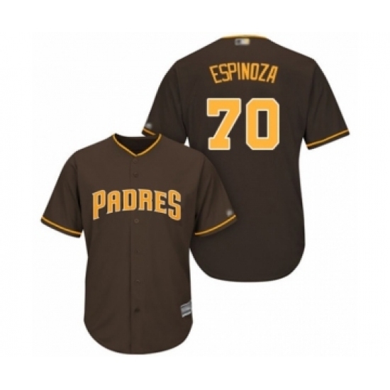 Youth San Diego Padres #70 Anderson Espinoza Authentic Brown Alternate Cool Base Baseball Player Jersey Youth San Diego Padres #70 Anderson Espinoza Authentic Brown Alternate Cool Base Baseball Player Jersey