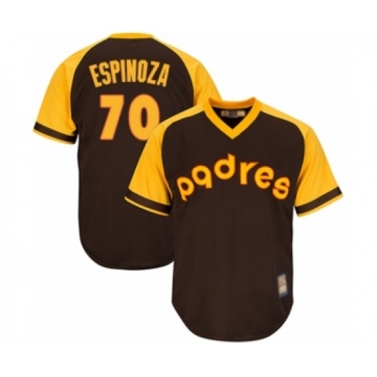 Youth San Diego Padres #70 Anderson Espinoza Authentic Brown Alternate Cooperstown Cool Base Baseball Player Jersey Youth San Diego Padres #70 Anderson Espinoza Authentic Brown Alternate Cooperstown Cool Base Baseball Player Jersey