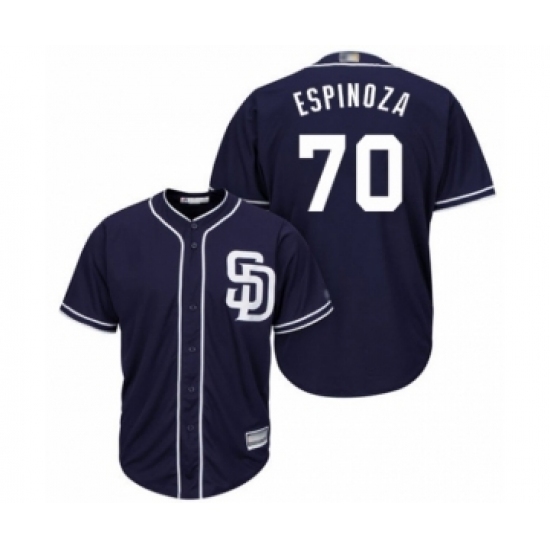 Youth San Diego Padres #70 Anderson Espinoza Authentic Navy Blue Alternate 1 Cool Base Baseball Player Jersey Youth San Diego Padres #70 Anderson Espinoza Authentic Navy Blue Alternate 1 Cool Base Baseball Player Jersey