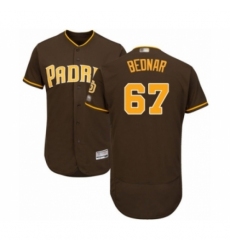 Men's San Diego Padres #67 David Bednar Brown Alternate Flex Base Authentic Collection Baseball Player Jersey Men's San Diego Padres #67 David Bednar Brown Alternate Flex Base Authentic Collection Baseball Player Jersey