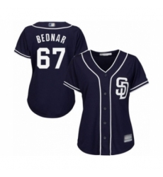 Women's San Diego Padres #67 David Bednar Authentic Navy Blue Alternate 1 Cool Base Baseball Player Jersey Women's San Diego Padres #67 David Bednar Authentic Navy Blue Alternate 1 Cool Base Baseball Player Jersey