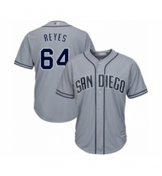 Women's San Diego Padres #64 Gerardo Reyes Authentic Grey Road Cool Base Baseball Player Jersey