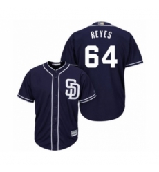 Youth San Diego Padres #64 Gerardo Reyes Authentic Navy Blue Alternate 1 Cool Base Baseball Player Jersey