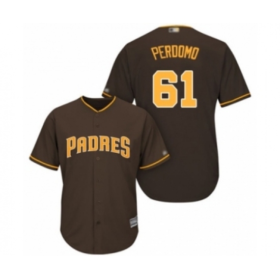 Youth San Diego Padres #61 Luis Perdomo Authentic Brown Alternate Cool Base Baseball Player Jersey Youth San Diego Padres #61 Luis Perdomo Authentic Brown Alternate Cool Base Baseball Player Jersey