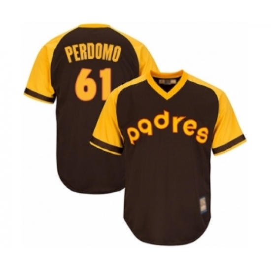 Youth San Diego Padres #61 Luis Perdomo Authentic Brown Alternate Cooperstown Cool Base Baseball Player Jersey Youth San Diego Padres #61 Luis Perdomo Authentic Brown Alternate Cooperstown Cool Base Baseball Player Jersey