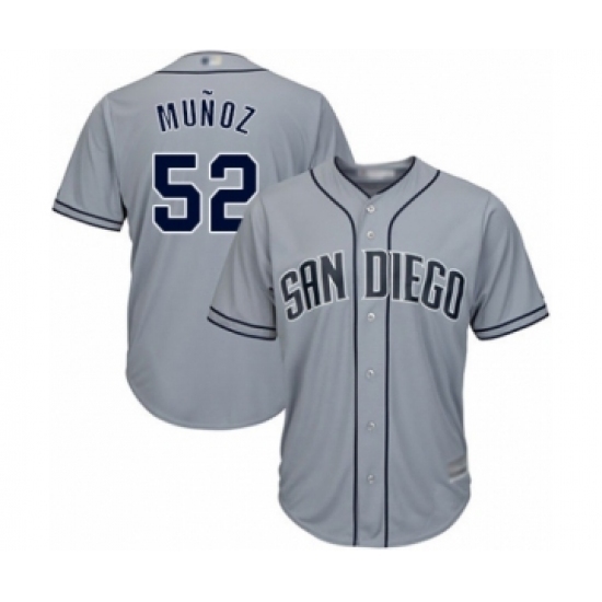 Women's San Diego Padres #52 Andres Munoz Authentic Grey Road Cool Base Baseball Player Jersey Women's San Diego Padres #52 Andres Munoz Authentic Grey Road Cool Base Baseball Player Jersey