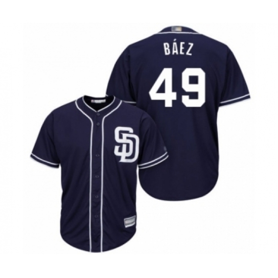 Youth San Diego Padres #49 Michel Baez Authentic Navy Blue Alternate 1 Cool Base Baseball Player Jersey Youth San Diego Padres #49 Michel Baez Authentic Navy Blue Alternate 1 Cool Base Baseball Player Jersey