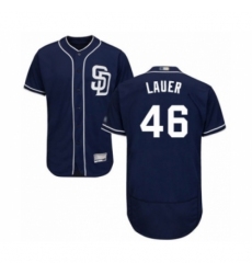 Men's San Diego Padres #46 Eric Lauer Navy Blue Alternate Flex Base Authentic Collection Baseball Player Jersey Men's San Diego Padres #46 Eric Lauer Navy Blue Alternate Flex Base Authentic Collection Baseball Player Jersey