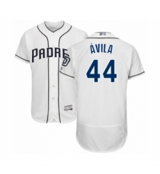 Men's San Diego Padres #44 Pedro Avila White Home Flex Base Authentic Collection Baseball Player Jersey Men's San Diego Padres #44 Pedro Avila White Home Flex Base Authentic Collection Baseball Player Jersey