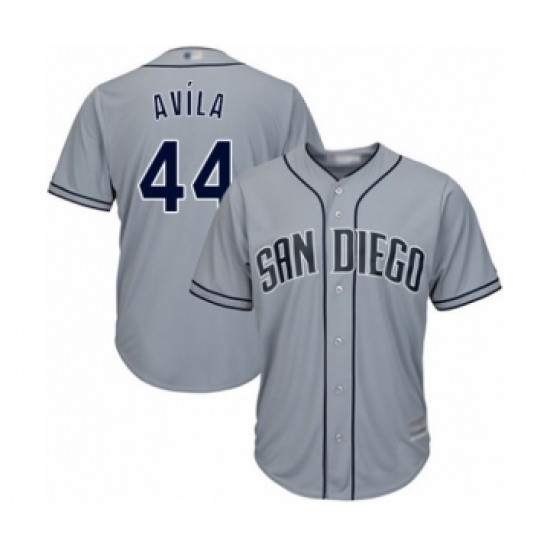 Women's San Diego Padres #44 Pedro Avila Authentic Grey Road Cool Base Baseball Player Jersey Women's San Diego Padres #44 Pedro Avila Authentic Grey Road Cool Base Baseball Player Jersey