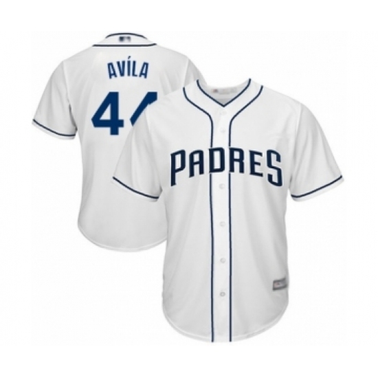 Youth San Diego Padres #44 Pedro Avila Authentic White Home Cool Base Baseball Player Jersey Youth San Diego Padres #44 Pedro Avila Authentic White Home Cool Base Baseball Player Jersey