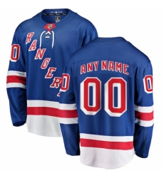 Youth New York Rangers Fanatics Branded Royal Home Breakaway Custom Jersey