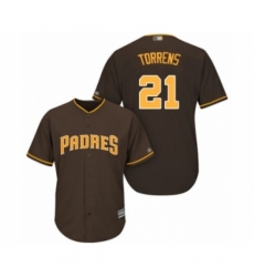 Youth San Diego Padres #21 Luis Torrens Authentic Brown Alternate Cool Base Baseball Player Jersey Youth San Diego Padres #21 Luis Torrens Authentic Brown Alternate Cool Base Baseball Player Jersey