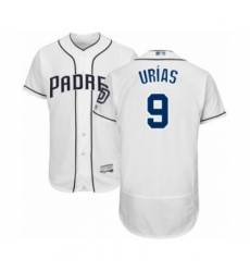 Men's San Diego Padres #9 Luis Urias White Home Flex Base Authentic Collection Baseball Player Jersey Men's San Diego Padres #9 Luis Urias White Home Flex Base Authentic Collection Baseball Player Jersey