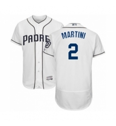 Men's San Diego Padres #2 Nick Martini White Home Flex Base Authentic Collection Baseball Player Jersey Men's San Diego Padres #2 Nick Martini White Home Flex Base Authentic Collection Baseball Player Jersey