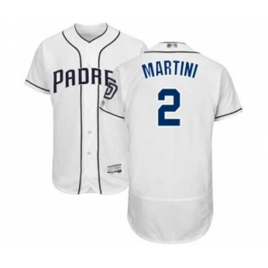 Men's San Diego Padres #2 Nick Martini White Home Flex Base Authentic Collection Baseball Player Jersey Men's San Diego Padres #2 Nick Martini White Home Flex Base Authentic Collection Baseball Player Jersey