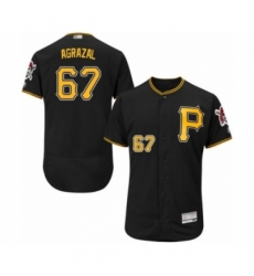 Men's Pittsburgh Pirates #67 Dario Agrazal Black Alternate Flex Base Authentic Collection Baseball Player Jersey